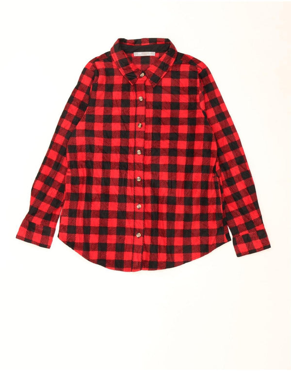 Maglietta in pile Lee Riders da donna UK 14 Medium Red Gingham