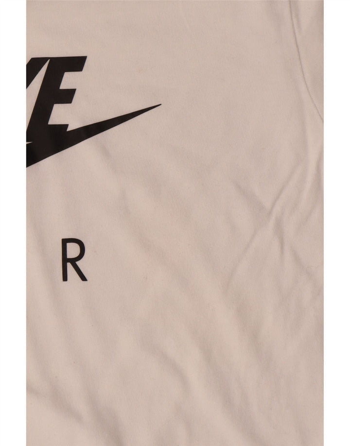 T-shirt grafica NIKE da ragazzo, 10-11 anni, cotone bianco medio