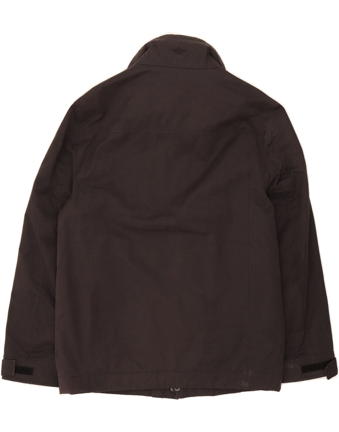 DOCKERS Mens Windbreaker Jacket UK 38 Medium Black Polyester Vintage Dockers and Second-Hand Dockers from Messina Hembry 