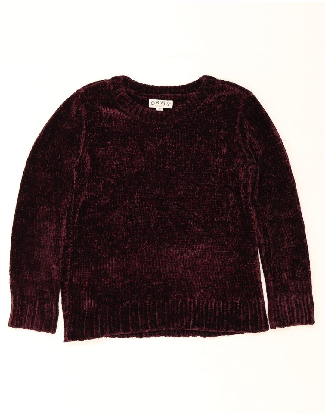 ORVIS Womens Boat Neck Jumper Sweater UK 10 Small Burgundy Polyester Vintage Orvis and Second-Hand Orvis from Messina Hembry 