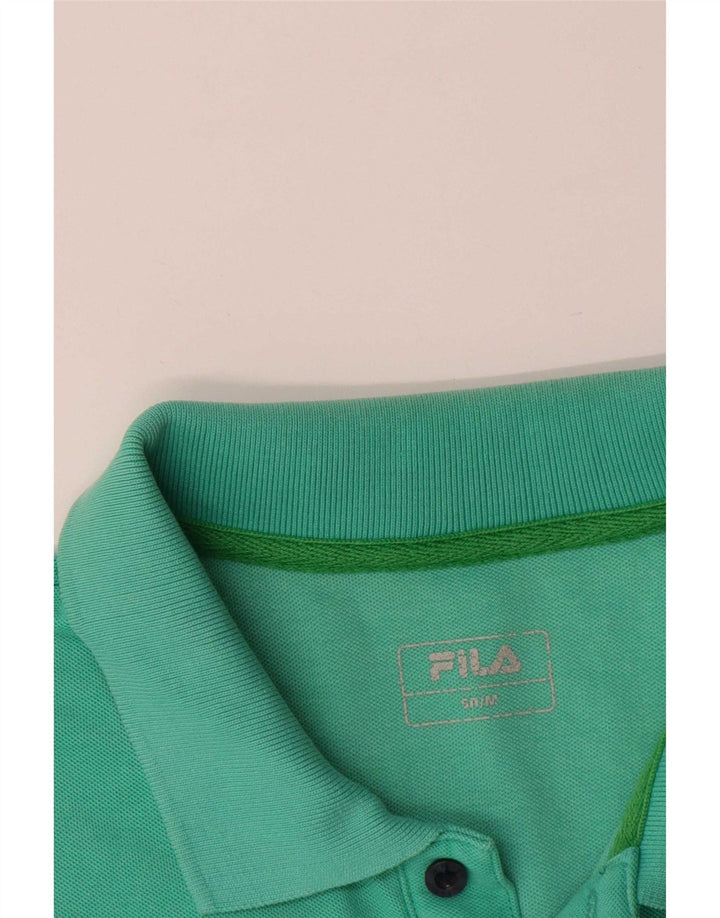 Polo da uomo Fila Cotone verde medio