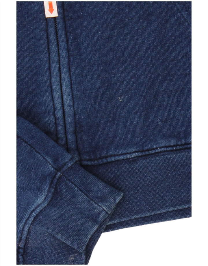Maglione con cappuccio e zip grafica da uomo CHAMPION piccolo blu navy