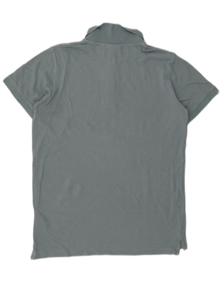 Polo da uomo Fjall Raven in cotone blu medio