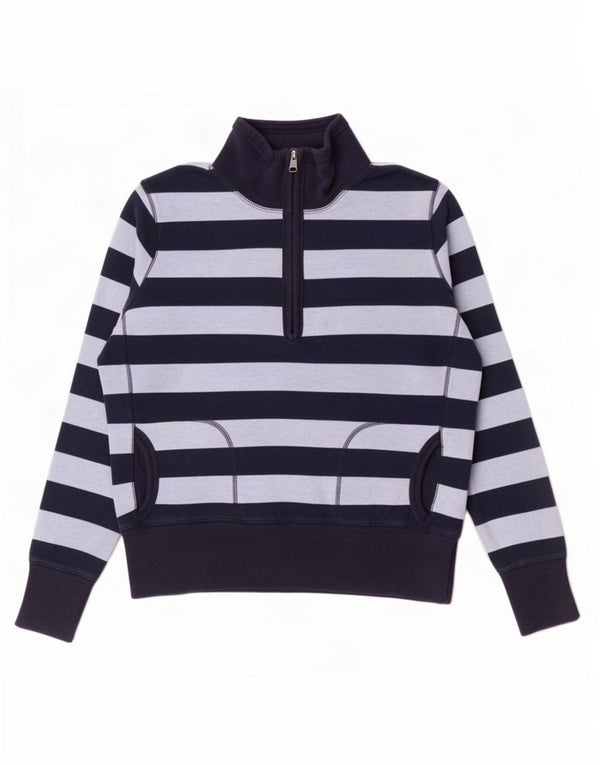 Felpa da donna Marks & Spencer UK 14 Large Navy Blue Striped
