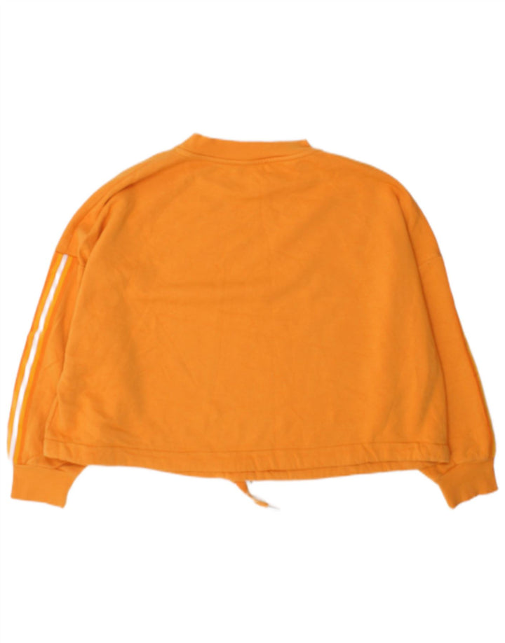 Felpa corta oversize da donna Marks & Spencer UK 14 arancione medio