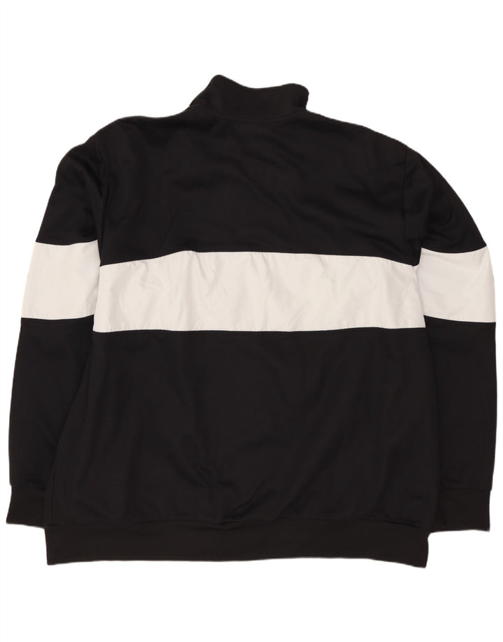 Giacca da tuta grafica da uomo ADIDAS 2XL poliestere color block nero