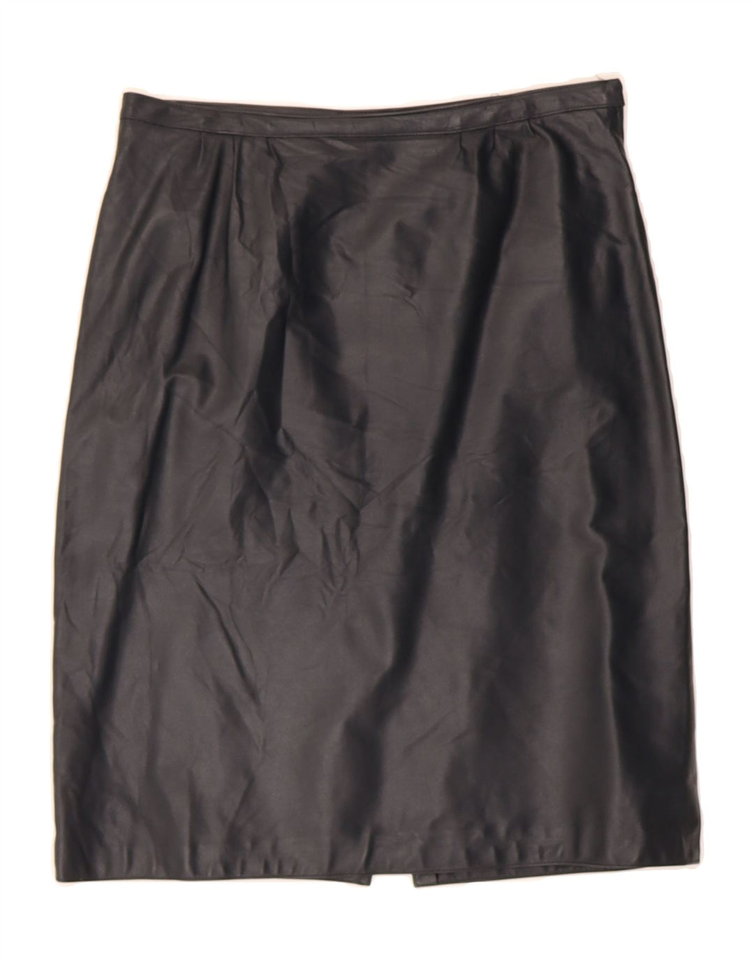 VINTAGE Womens Leather Skirt W30 Medium Black Vintage Vintage and Second-Hand Vintage from Messina Hembry 