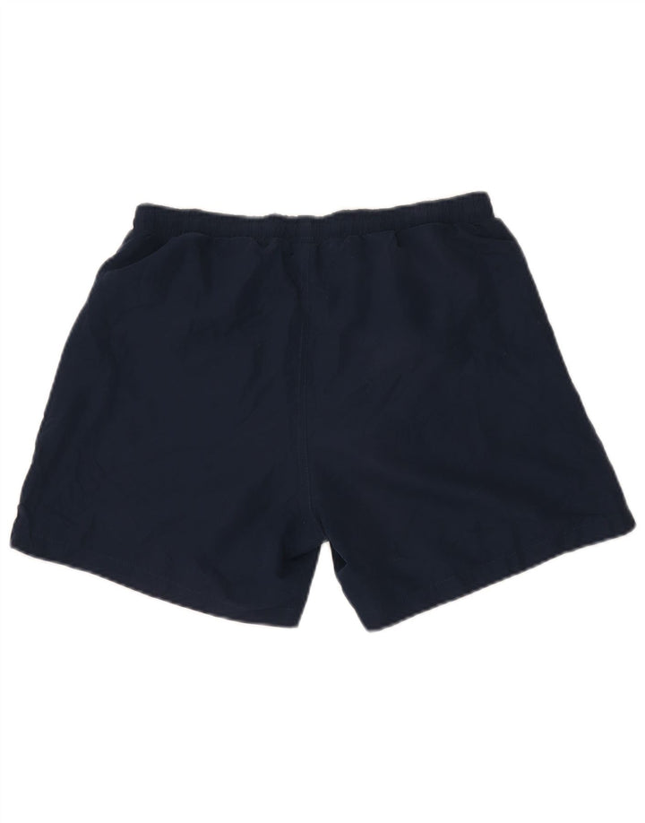 Pantaloncini sportivi grafici da uomo Kappa medio blu navy in poliestere