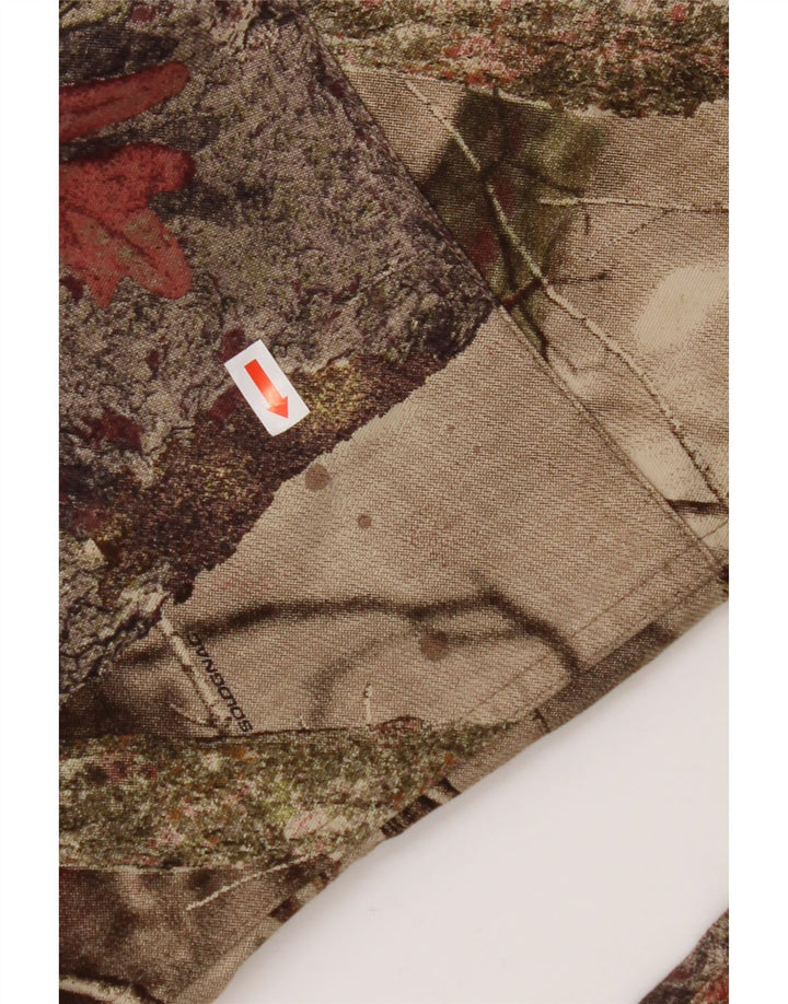 Pantaloni cargo dritti da donna DECATHLON piccoli W27 L30 cotone floreale beige