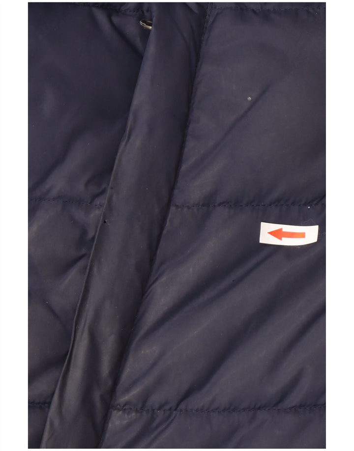 Giacca imbottita con grafica da uomo Superdry UK 40 Large in nylon blu navy