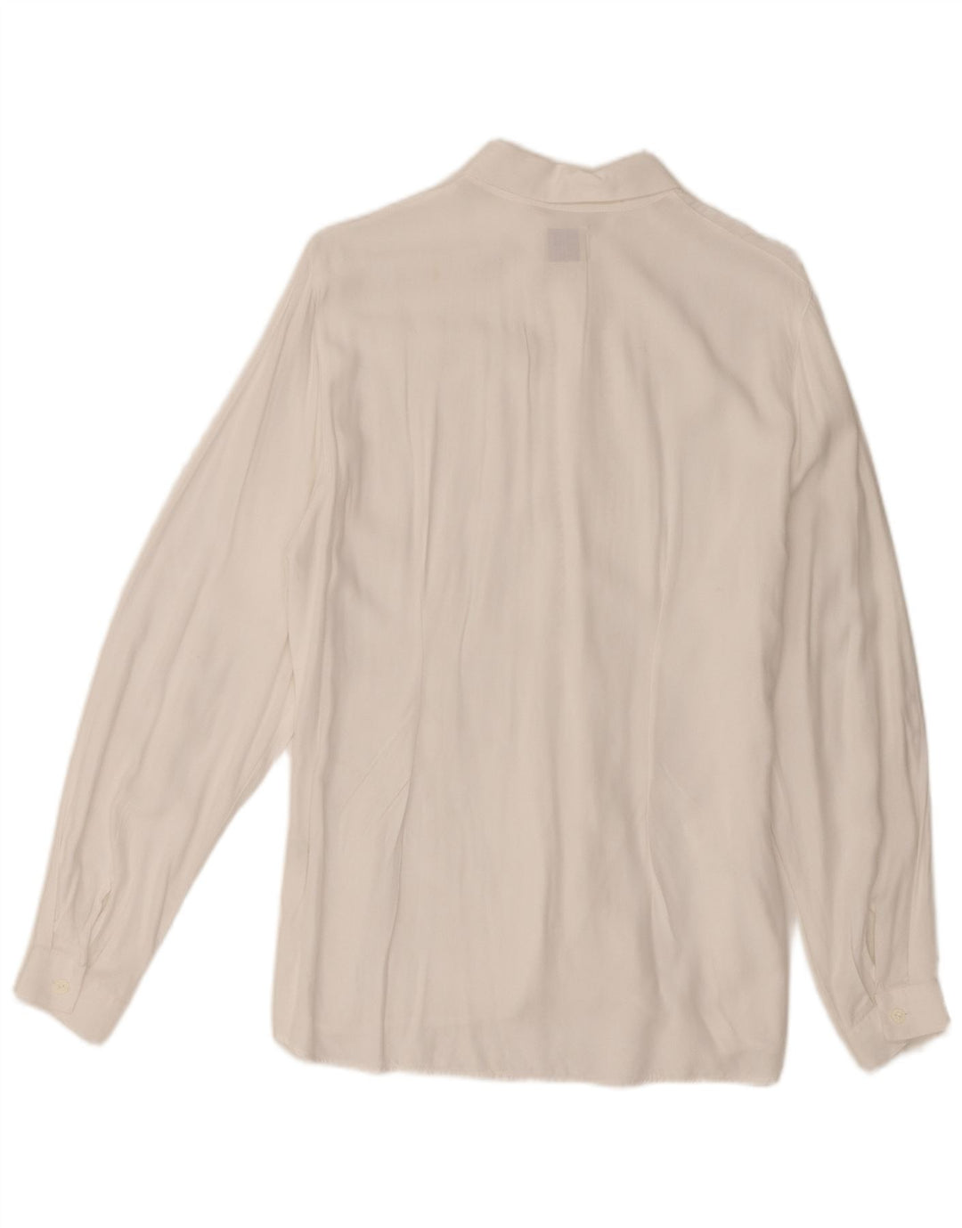 Camicia Donna Sisley IT 46 Large Viscosa Floreale Bianca