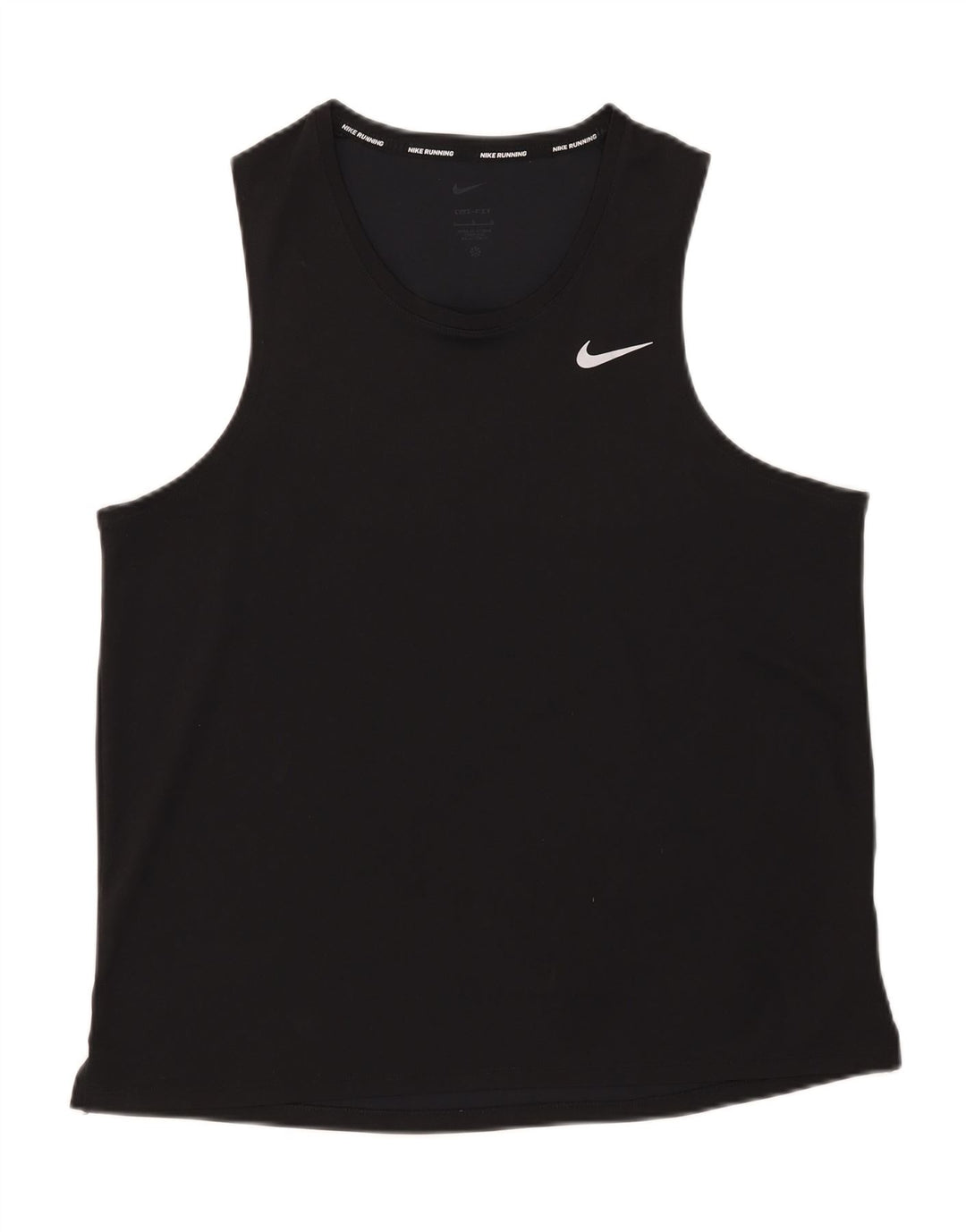 Canotta Nike Dri Fit da donna UK 16 grande poliestere nero