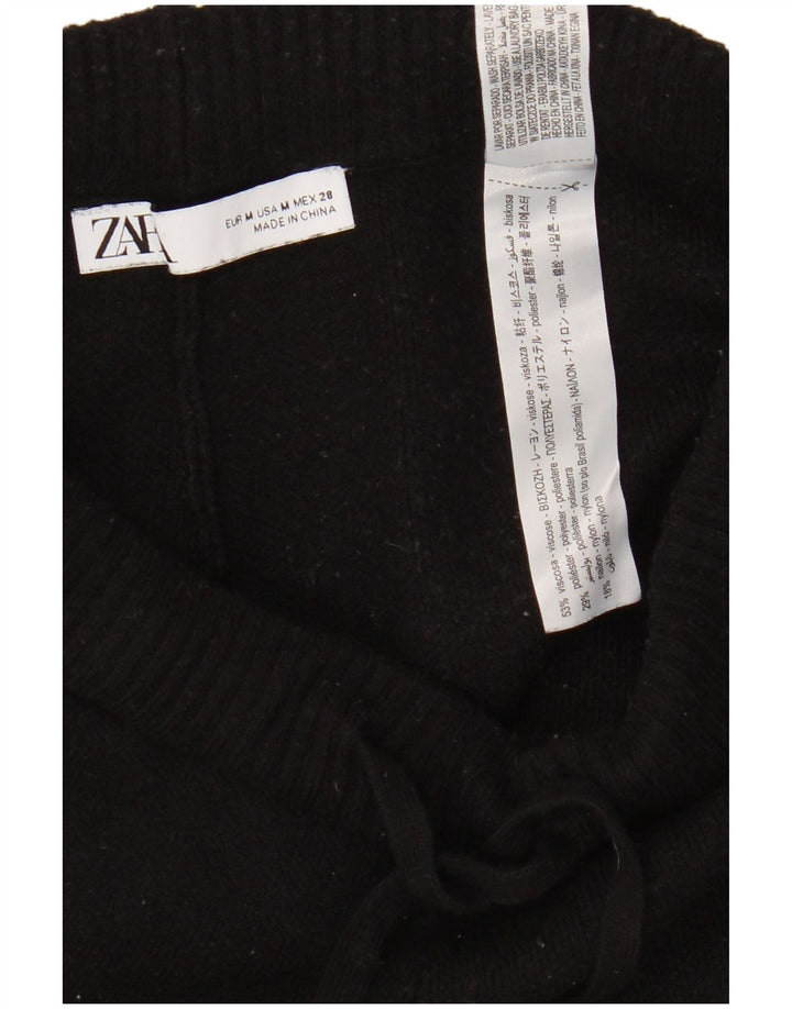 Pantaloni da tuta da donna Zara Joggers UK 12 Medium Black Viscosa
