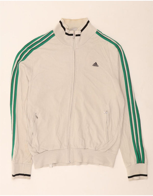Giacca da tuta da uomo Adidas UK 42/44 grande cotone bianco