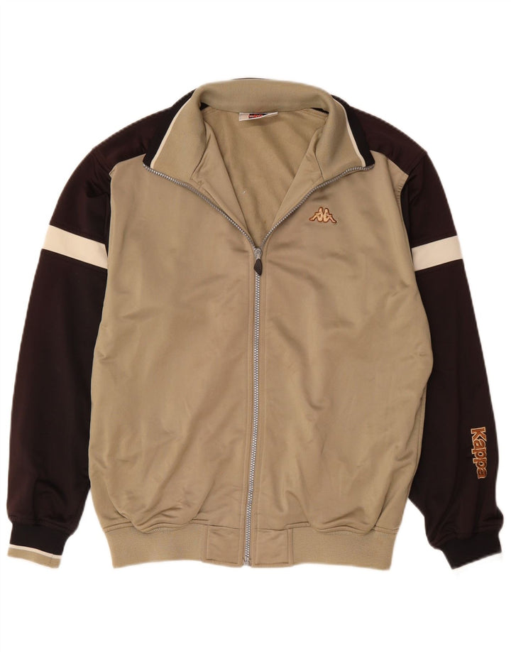 Giacca da tuta da uomo Kappa Small Beige Colourblock Poliestere