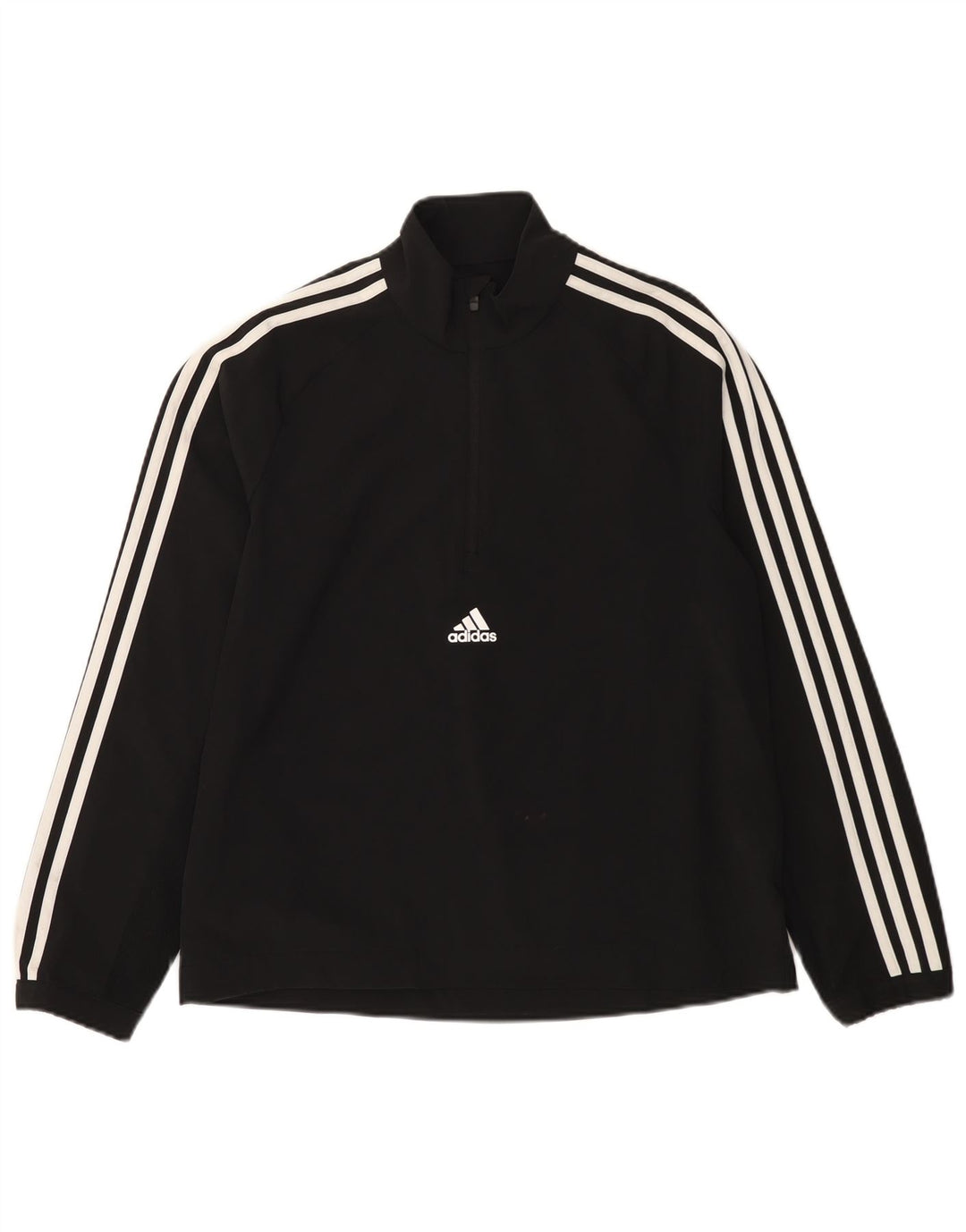 Top da tuta pullover oversize da donna ADIDAS UK 8/10 Small Nero