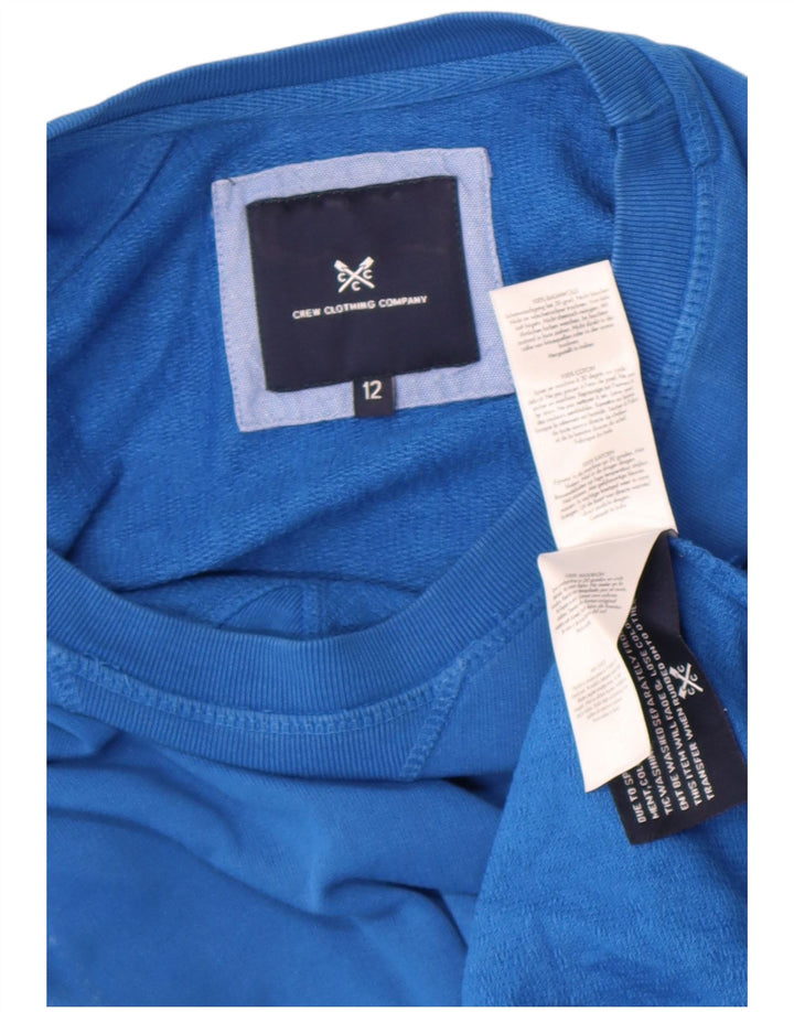 Crew Clothing Felpa da donna Maglione UK 12 Cotone blu medio