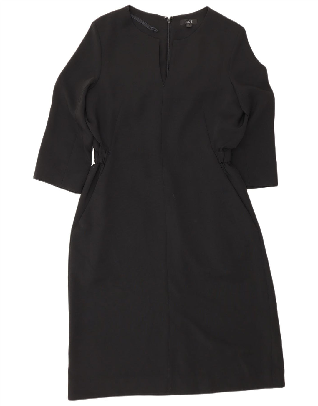 Abito tubino Cos da donna con maniche a 3/4 EU 38 poliestere nero medio