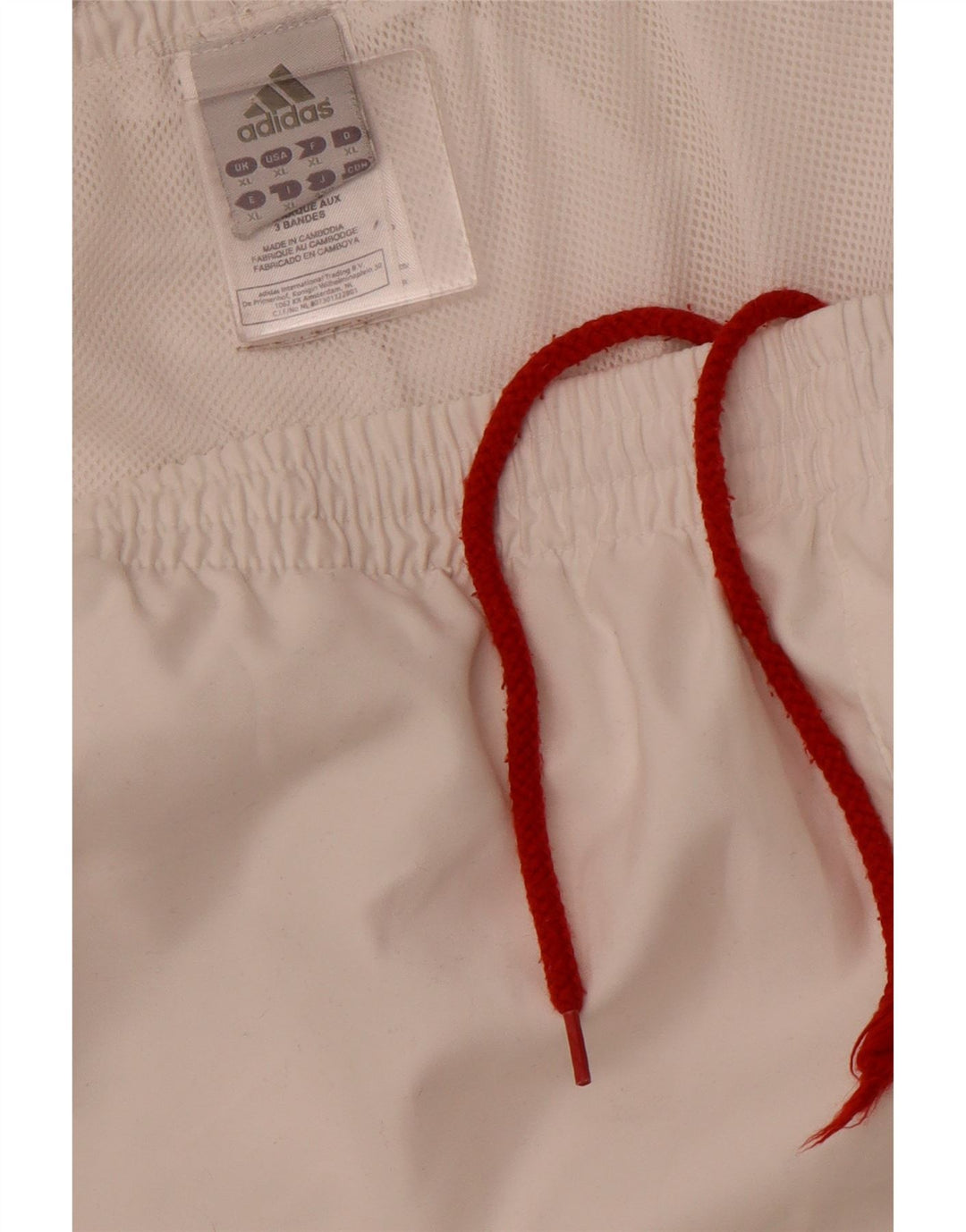 Pantaloncini sportivi da uomo Adidas XL poliestere bianco