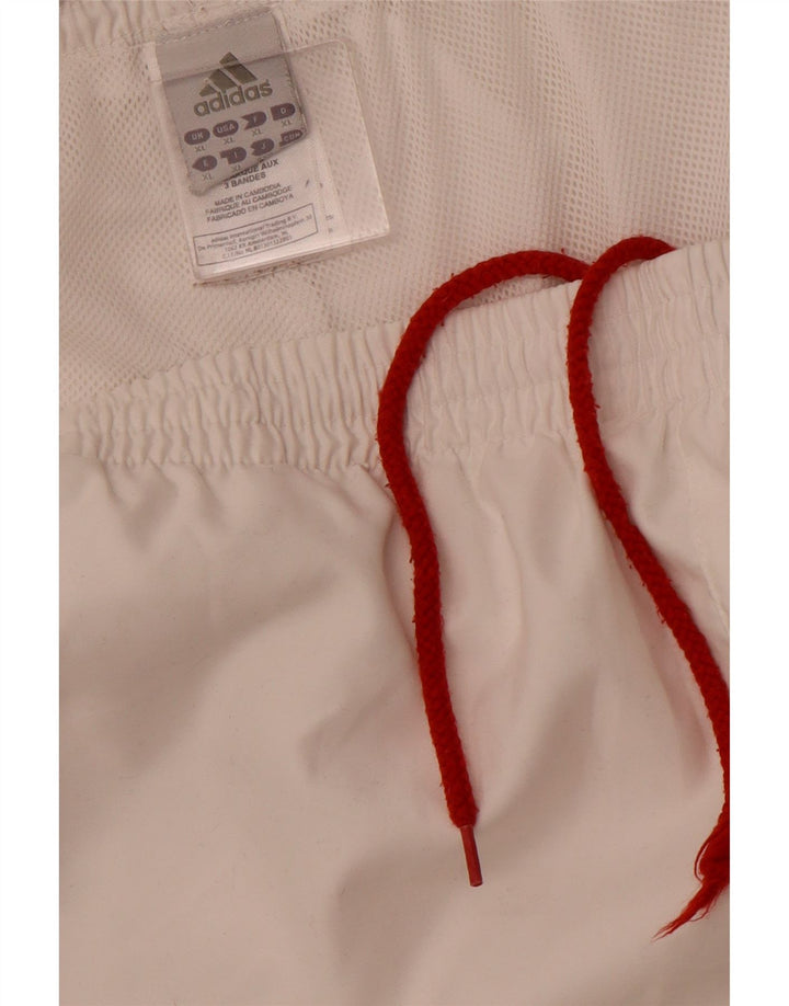 Pantaloncini sportivi da uomo Adidas XL poliestere bianco