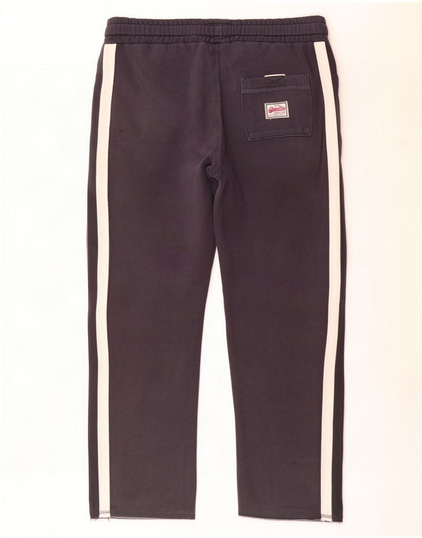 Pantaloni da tuta con grafica da uomo Superdry XL in cotone grigio