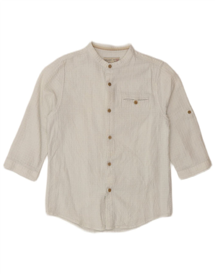 Maglia Zara da bambino con maniche a 3/4 9-10 anni Bianca