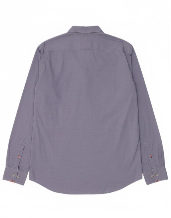 Camicia da uomo Tommy Hilfiger New York Fit grande gessato blu