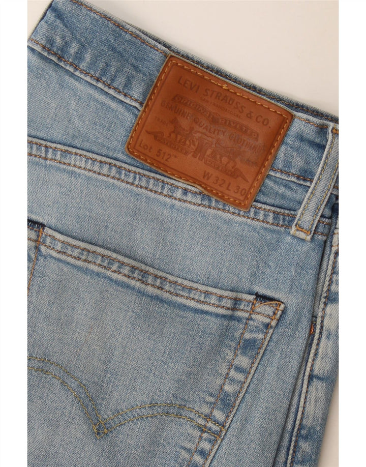 Jeans Levi's Uomo 512 Slim Tapered W32 L30 Cotone Blu