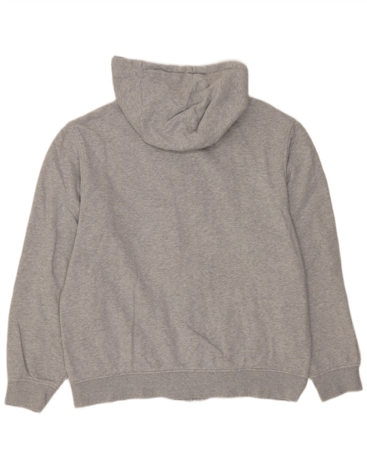 Maglione con cappuccio e zip da uomo LACOSTE taglia 6 XL in cotone grigio