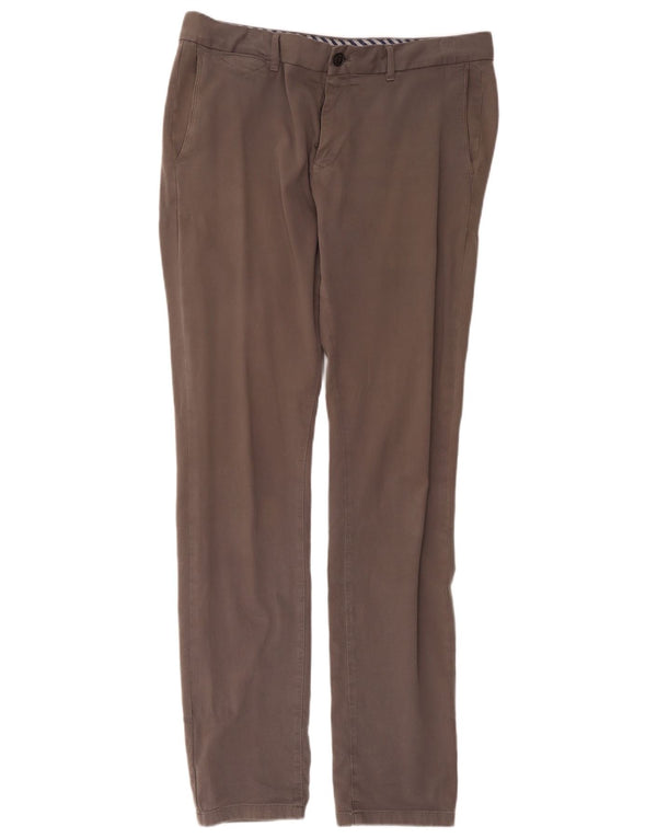 Tommy Hilfiger Mens Bleecker Slim Fit Chino Trousers W38 L34 Brown