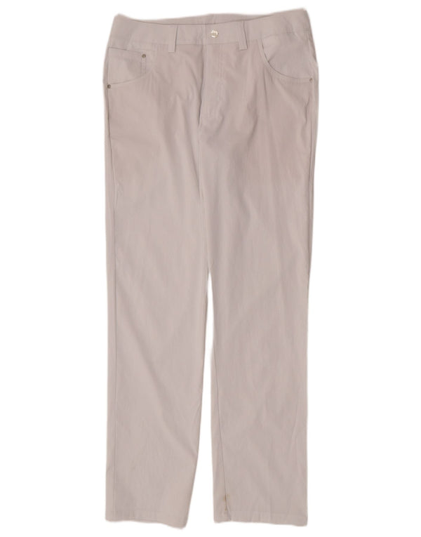 Puma Mens Straight Casual Trousers W32 L32 White Polyester