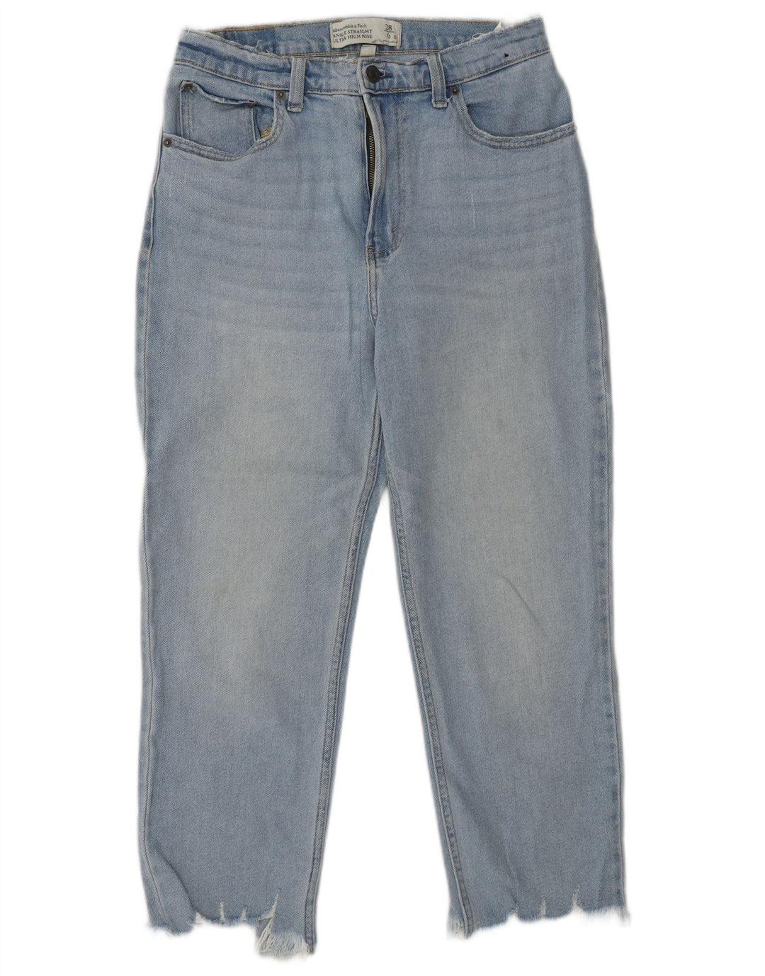 Jeans dritti da donna ABERCROMBIE & FITCH US 6 medi W28 L24 Blu