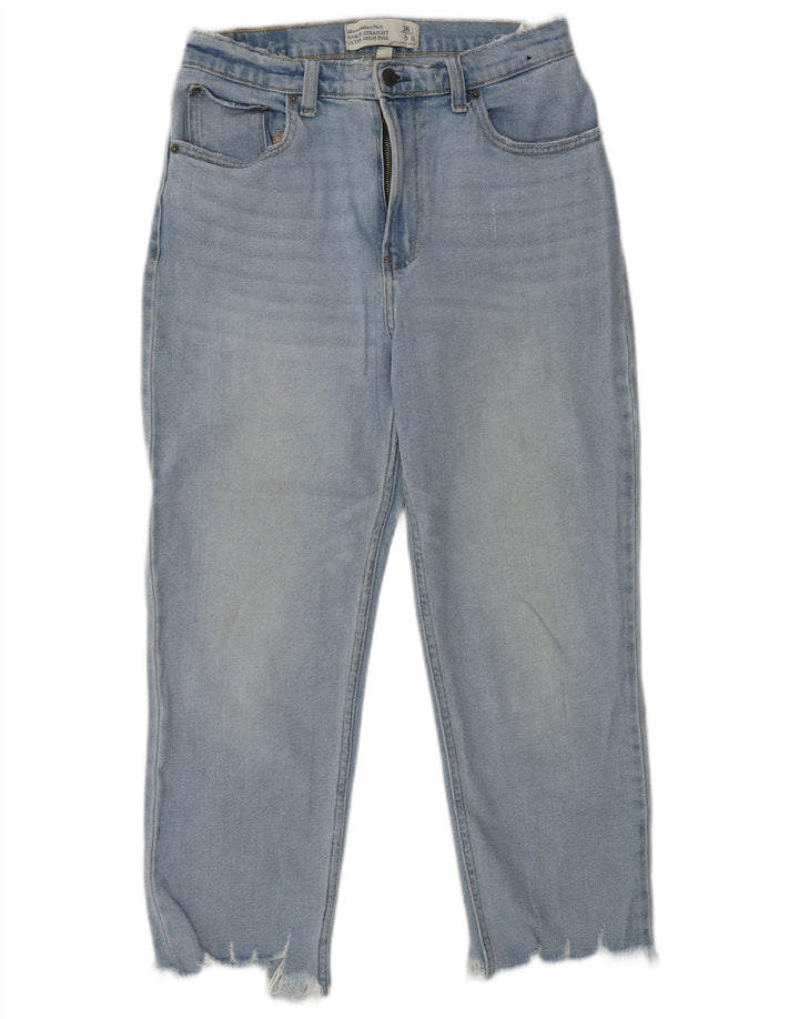 Jeans dritti da donna ABERCROMBIE & FITCH US 6 medi W28 L24 Blu