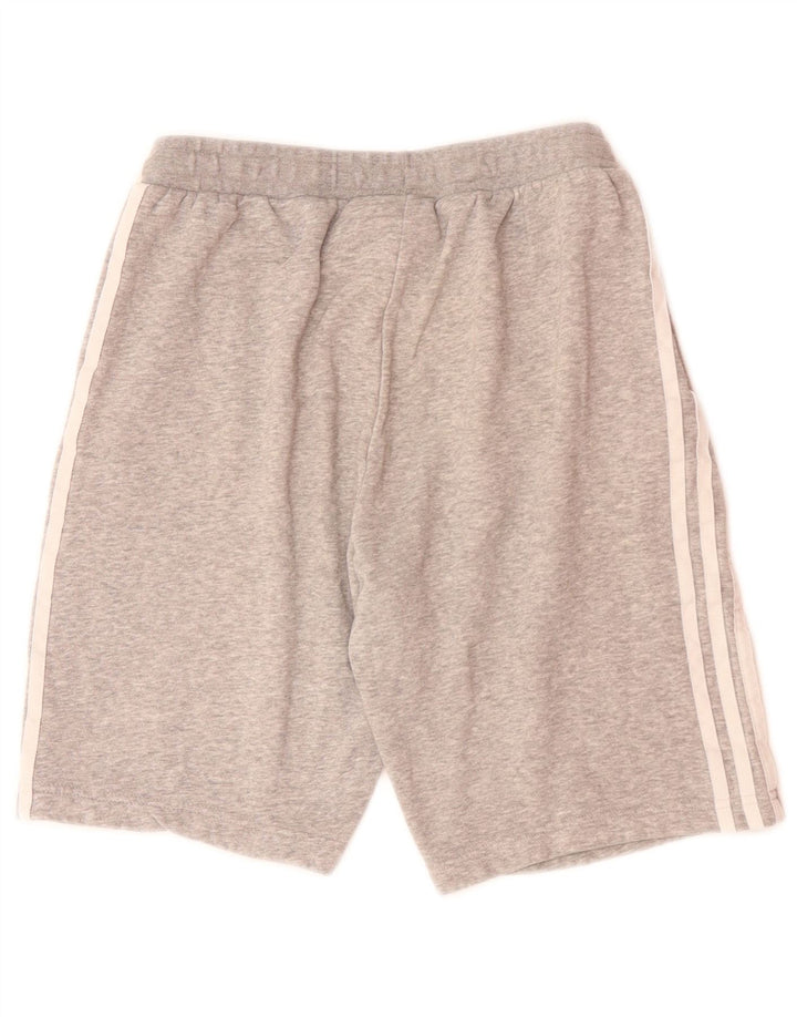 Pantaloncini sportivi Adidas da ragazzo 15-16 anni in cotone grigio