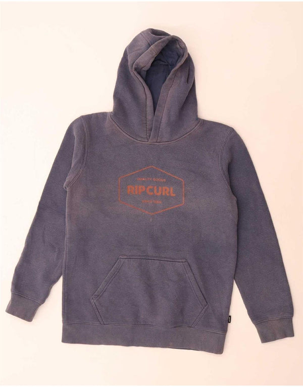Maglione con cappuccio grafico da ragazzo Rip Curl 13-14 anni, grande in cotone blu