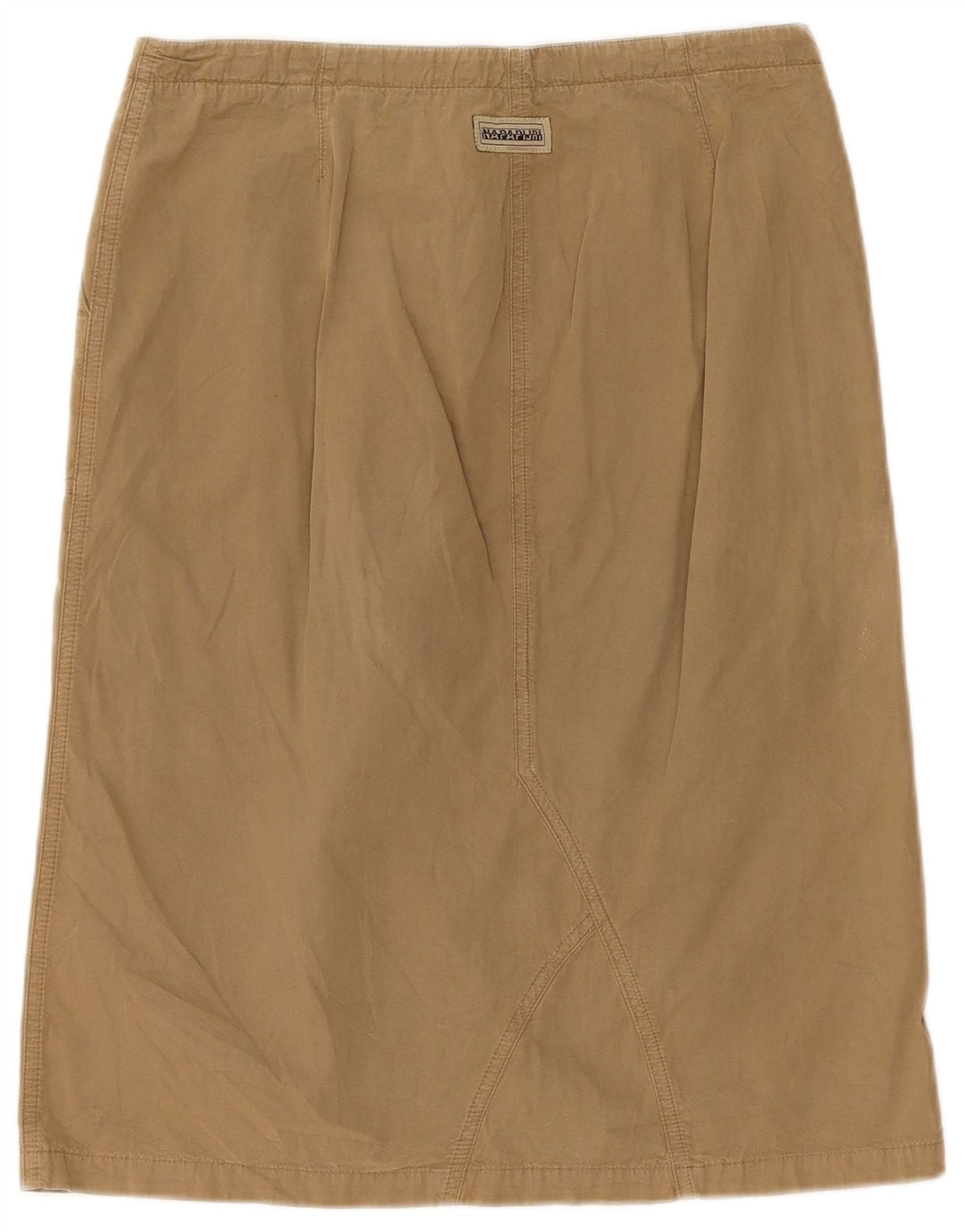 Gonna longuette da donna Napapijri IT 44 media W32 cotone marrone
