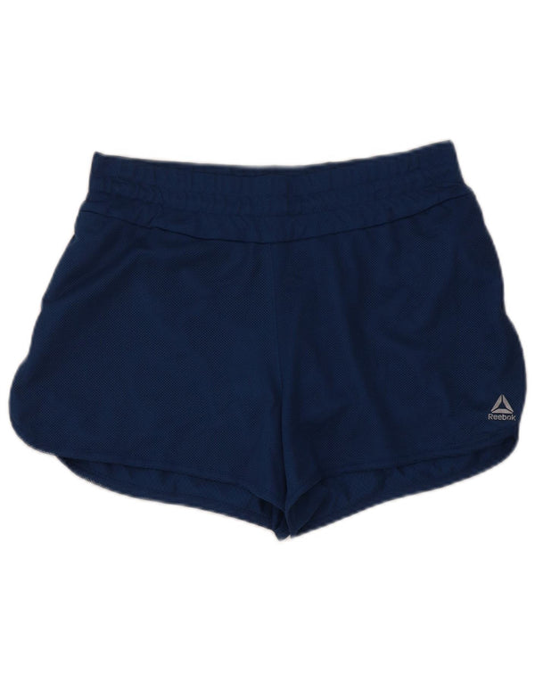 Pantaloncini sportivi Reebok Speedwick da donna UK 16 Large Blu Poliestere