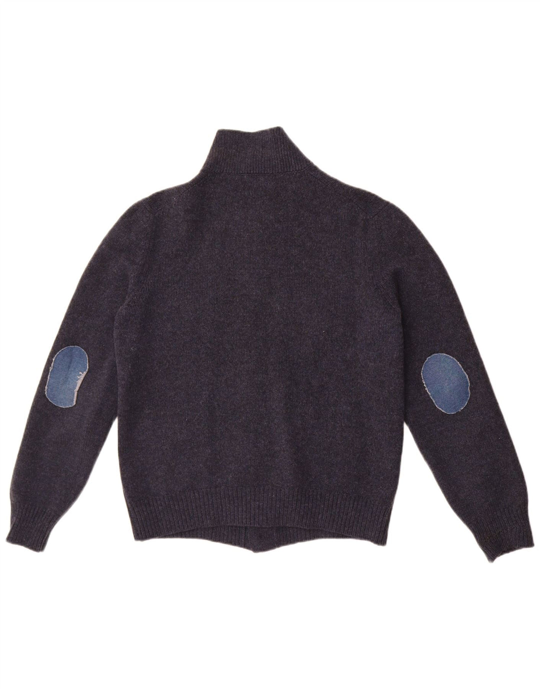 Maglione cardigan militare da uomo piccolo blu navy