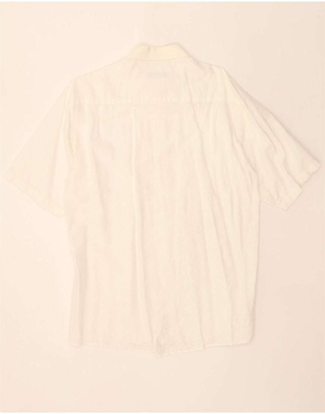 CASA MODA Mens Short Sleeve Shirt Medium White Vintage Casa Moda and Second-Hand Casa Moda from Messina Hembry 