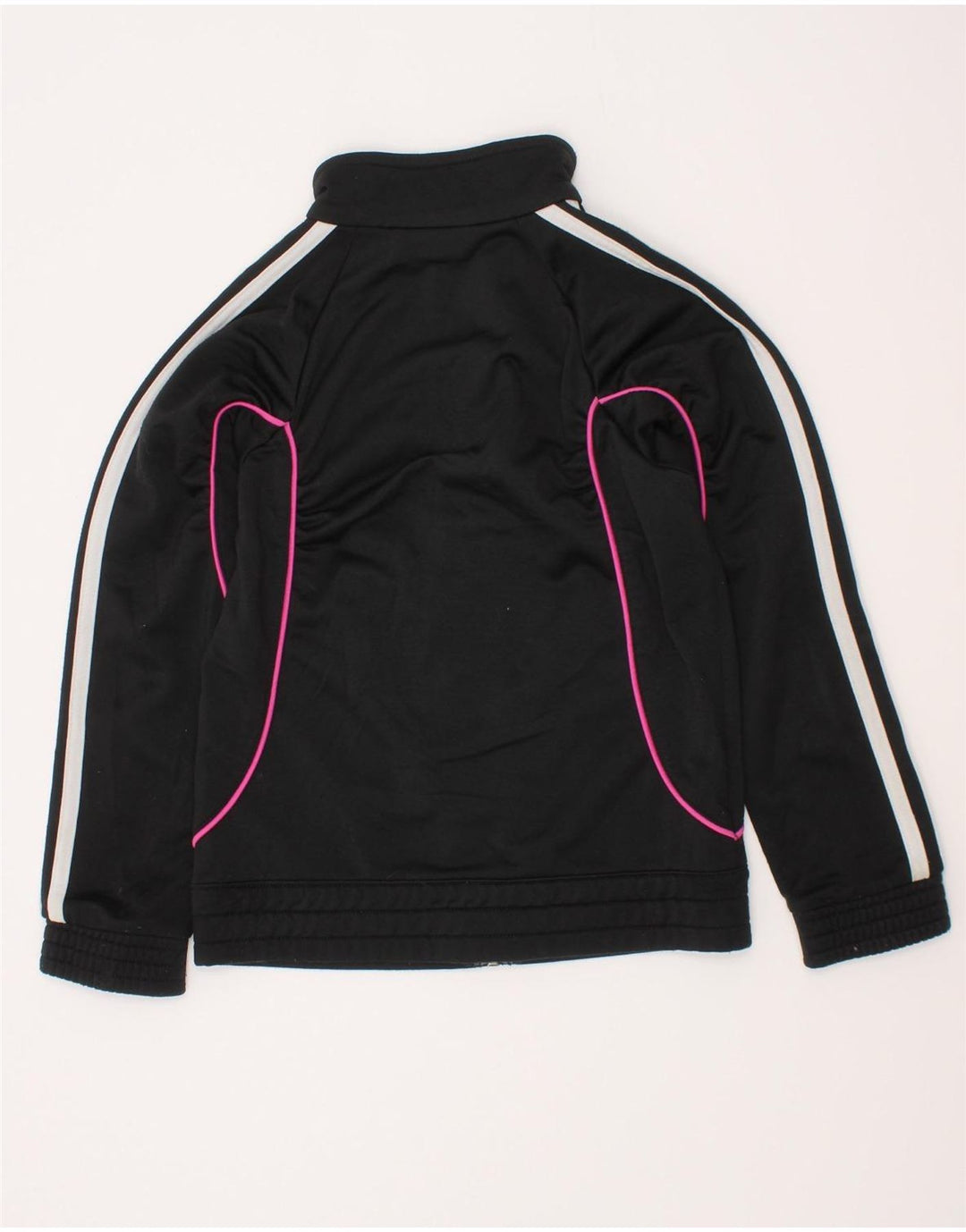 Giacca Top della tuta da ragazza Adidas 5-6 anni in poliestere nero