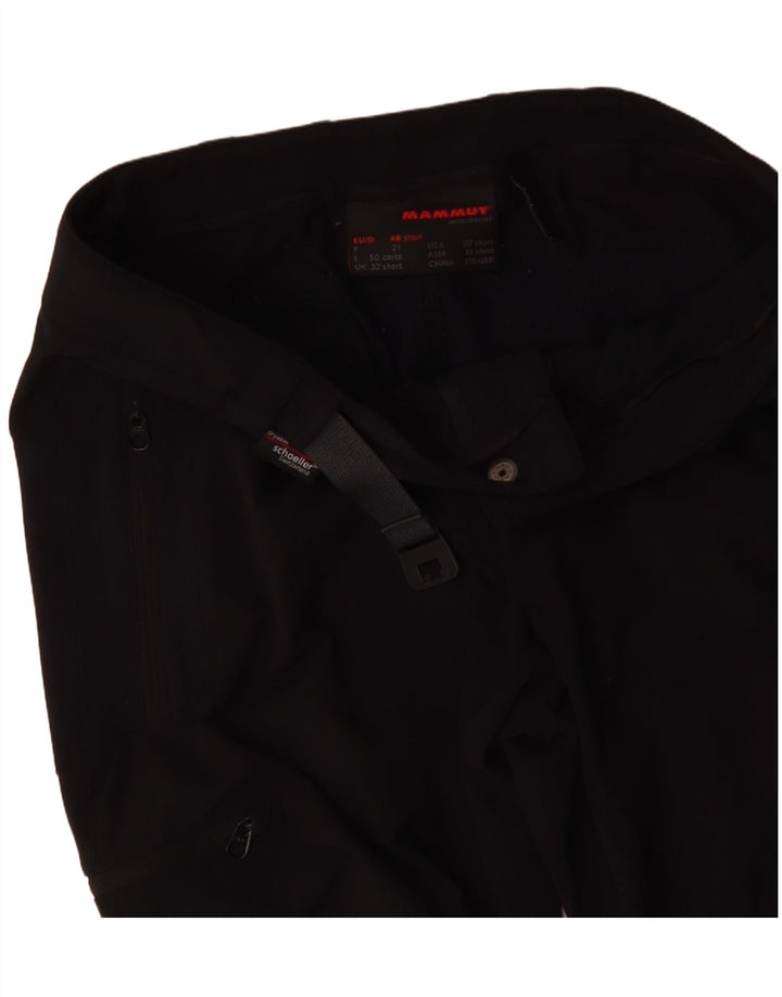 Pantaloni casual cargo dritti da donna MAMMUT W32 L30 color block nero