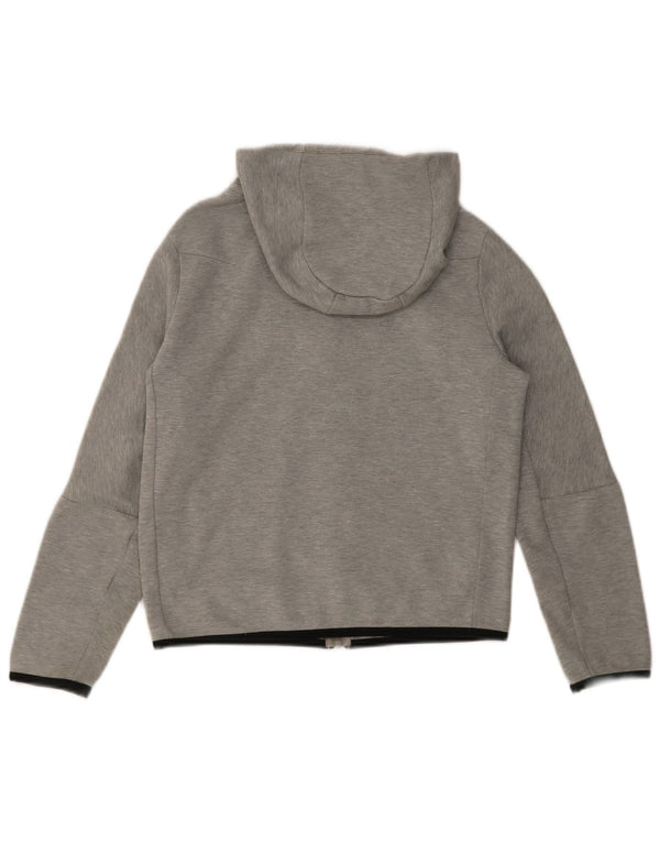 Felpa con cappuccio e zip Nike da ragazzo, 12-13 anni, grande, in cotone grigio