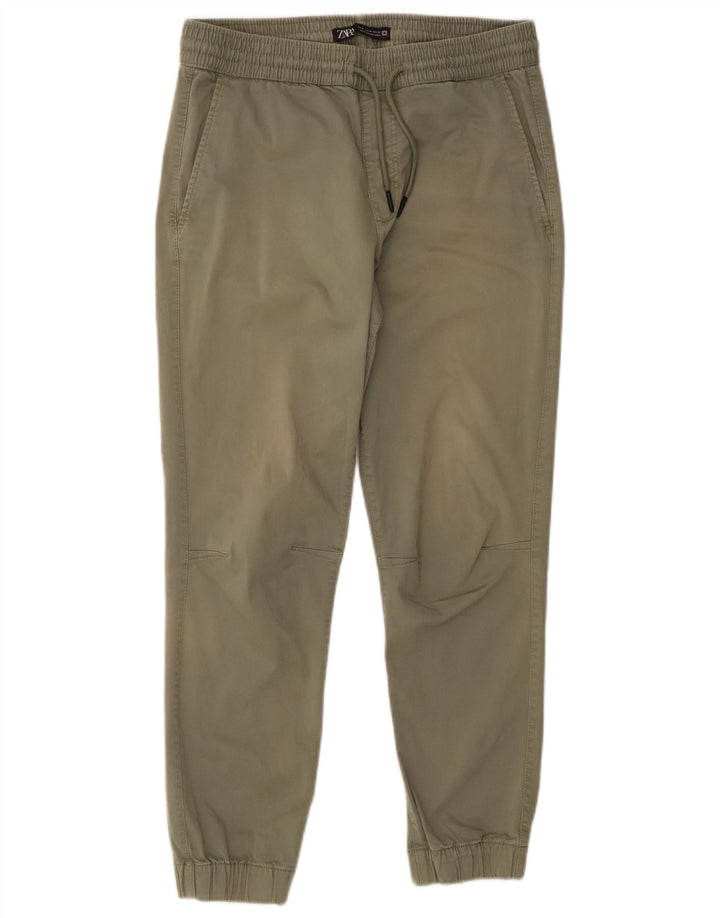 Pantaloni chino da jogging da uomo Zara medi W31 L27 kaki