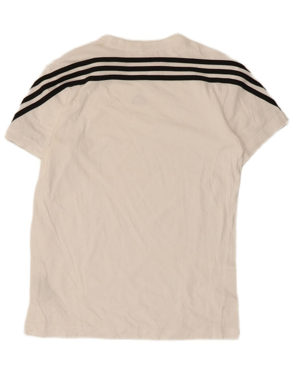 T-shirt da donna Adidas Top UK 6 XS cotone color block bianco