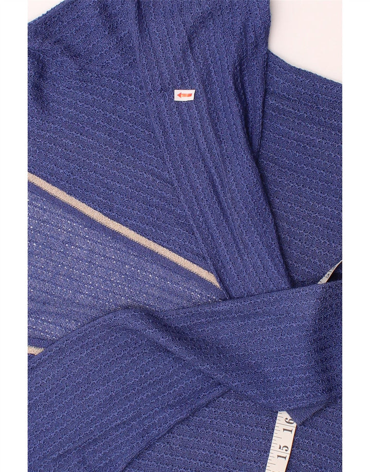 LIBOR Womens Cardigan Sweater UK 14 Large Blue Vintage Libor and Second-Hand Libor from Messina Hembry 