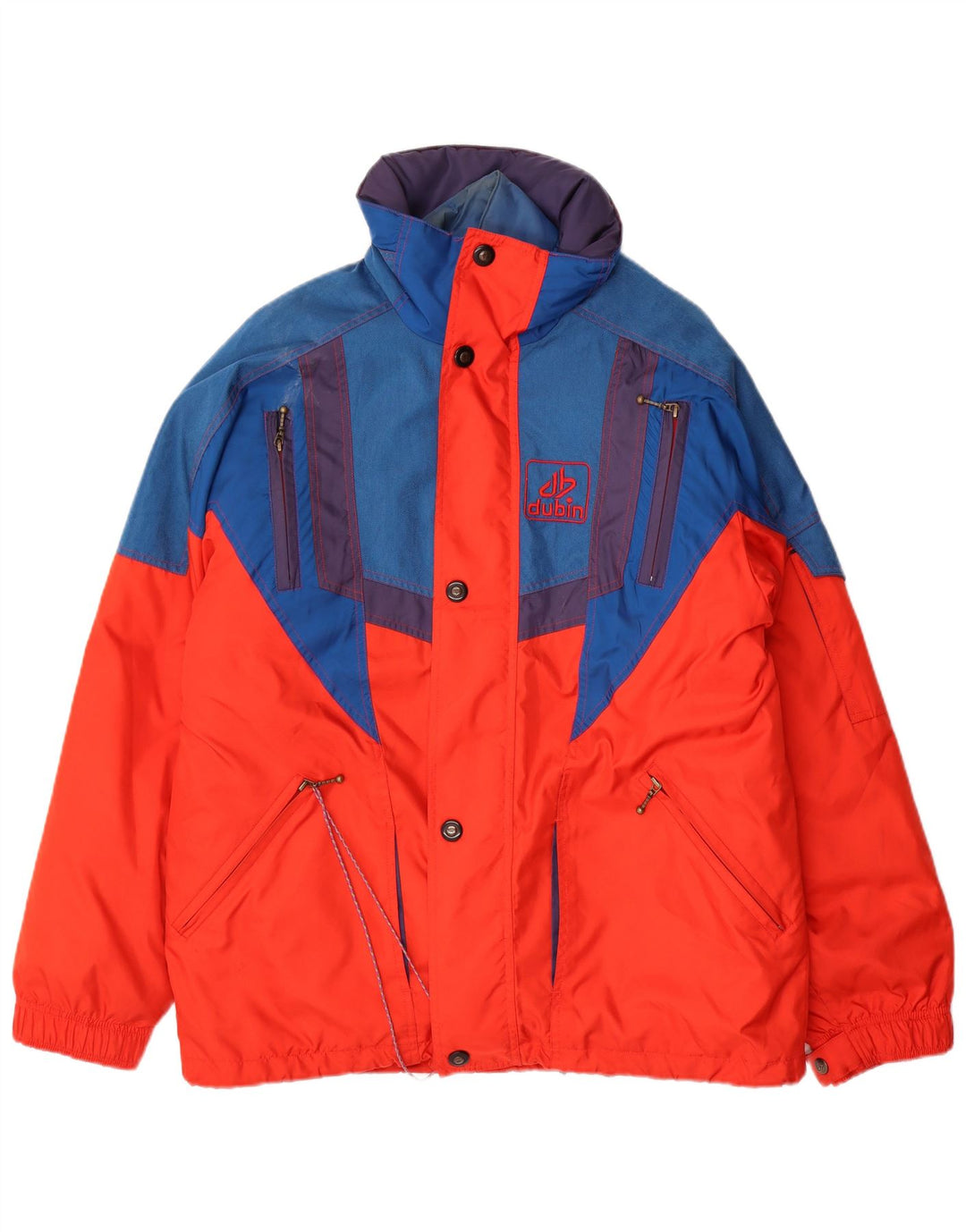 Giacca da sci da uomo dal taglio ampio Dubin IT 46 Small Rosso Colourblock Poliestere