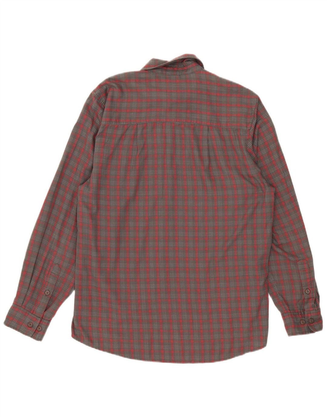 Camicia in flanella da uomo Adidas di colore grigio medio