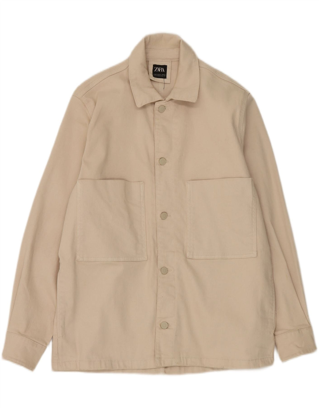 Giacca utility da uomo Zara UK 38 Cotone beige medio