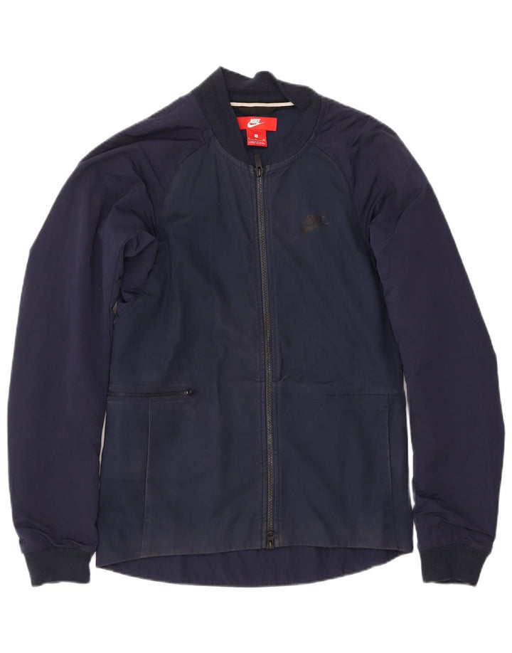 Giubbotto bomber da uomo NIKE UK 36 piccolo cotone blu navy
