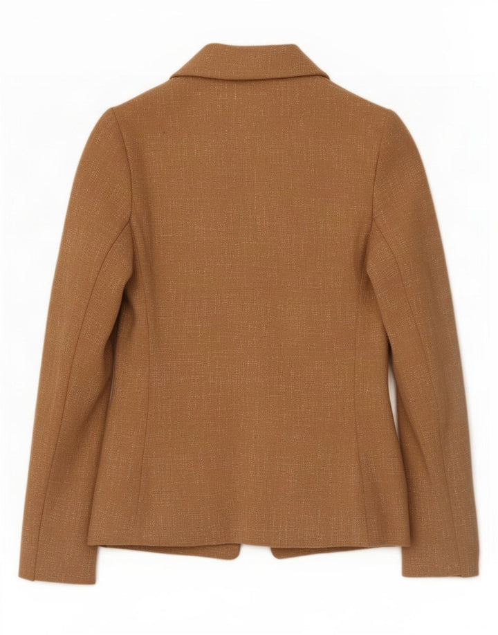 Giacca blazer oversize da donna Marks & Spencer UK 10 piccola beige screziata
